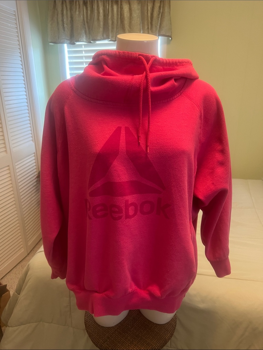 Reebok Hot Pink Cowl Neck Pullover Sweatshirt 3X/3E/TTG